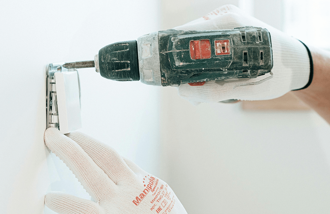 instalación interruptor de luz