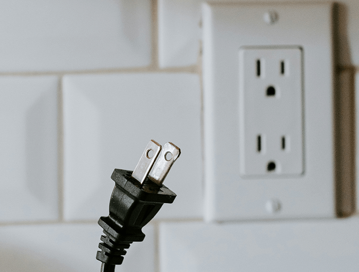 ficha y tomacorriente